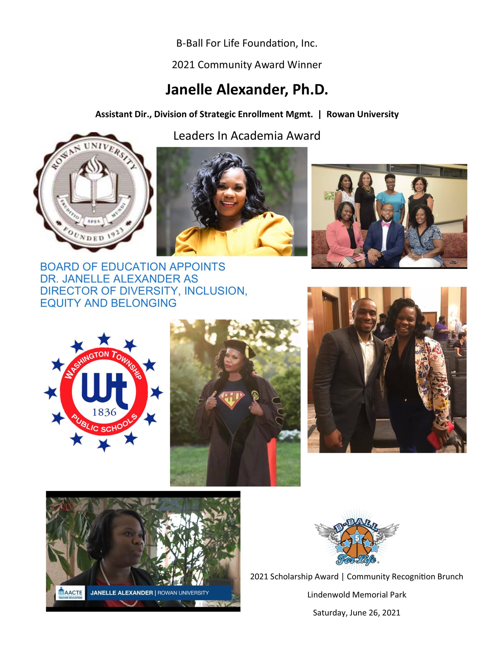 Janelle Alexander - 2021 Community Award